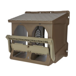 Snáškové hnízdo pro slepice se sběrným košíkem na vejce KERBL 73146 dvoumístné