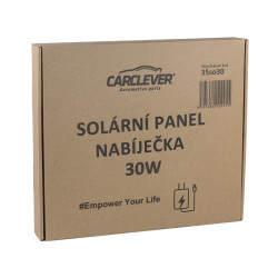 Solární panel CARCLEVER 35so30, nabíječka 30W