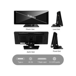 Displej Apple CarPlay / Android Auto CARCLEVER DS-126CAA