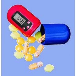Hutermann Zásobník na léky s časovačem a alarmem PB01 - digitální lékovka