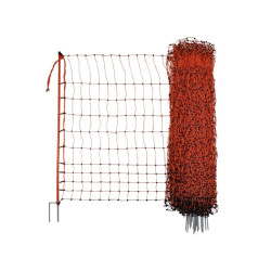 Vodivá síť pro drůbež KERBL 292271 106 cm x 15 m / 2 hroty, oranžová