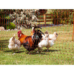 Vodivá síť pro drůbež KERBL 292271 106 cm x 15 m / 2 hroty, oranžová