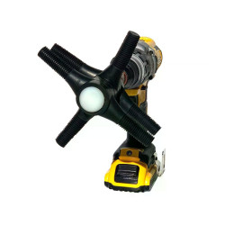 Škubačka drůbeže na vrtačku CIMUKA YL-DPH-02 - 6 škubacích prstů, určeno na slepice, husy, kachny, krůty