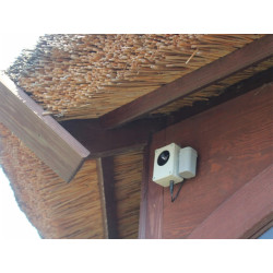 Vodotěsný, ultrazvukový plašič na kuny, myši a potkany DRAGON ULTRASONIC CH100 - napájení na baterie 4xAA