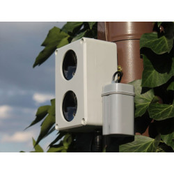 Vodotěsný, ultrazvukový plašič na kuny, myši a potkany DRAGON ULTRASONIC CH200 - napájení na baterie 4xAA