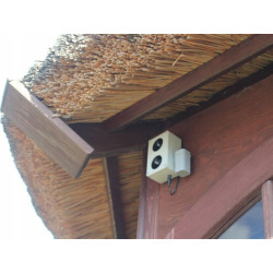 Vodotěsný, ultrazvukový plašič na kuny, myši a potkany DRAGON ULTRASONIC CH200 - napájení na baterie 4xAA