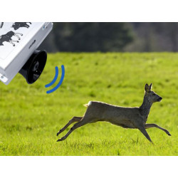 Zvukový odpuzovač divoké zvěře VIANO OZ-1 - napájení přes 12V adaptér v balení
