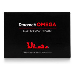 Deramax‐Omega ‐ Ultrazvukový odpuzovač‐plašič kun a hlodavců II. generace