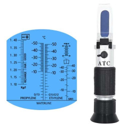 Refraktometr pro auto, tester chladící kapaliny, kyseliny AKU, ADblue