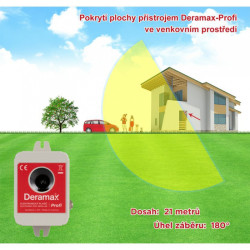 Deramax Profi ultrazvukový odpuzovač + dárek napájecí adaptér