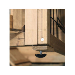 Kurník pro slepice dvoupatrový, s výběhem KERBL 222x115x200cm