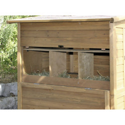 Kurník pro slepice dvoupatrový, s výběhem KERBL 222x115x200cm