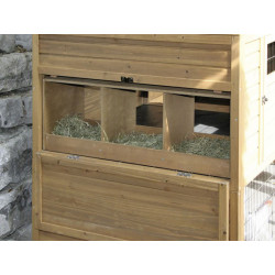 Kurník pro slepice dvoupatrový, s výběhem KERBL 222x115x200cm