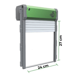 Automatická roletová dvířka ke kurníku HHD-0865 – solární, 4 režimy provozu