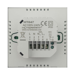 WIFI Termostat programovatelný týdenní HT047W-IE 16A s vnitřním a venkovním čidlem