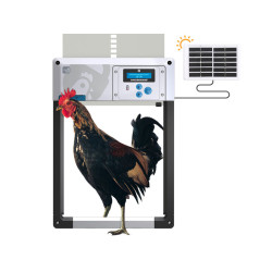 Komplet automatického otevírání a zavírání kurníku CHICKEN GUARD ALL IN ONE SOLAR