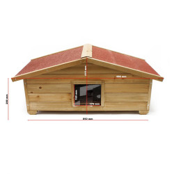 Zateplená bouda - kočičí domeček, 99 x 52 x 41.5 cm - Micka L