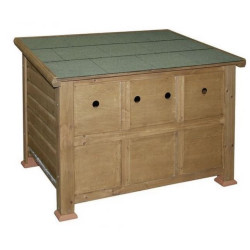 Dřevěný kurník a husník JIHLAVA, 930x730x670 mm