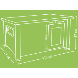 Kachník, husník KERBL 81739 DUCK TOWN XL 115x77x67