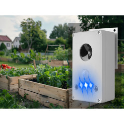 Vodotěsný, ultrazvukový plašič kun, myší, potkanů a hlodavců DRAGON ULTRASONIC AC1000 - napájení přes 6V adaptér v balení