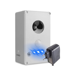 Vodotěsný, ultrazvukový plašič kun, myší, potkanů a hlodavců DRAGON ULTRASONIC AC1000 - napájení přes 6V adaptér v balení