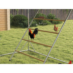 Výběh pro drůbež s bidlem PAWHUT D51-436V03SR, 3x8x1,95m