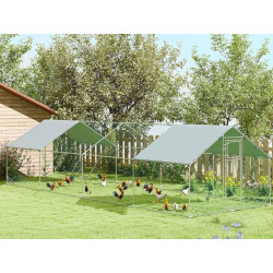 Výběh pro drůbež s bidlem PAWHUT D51-436V03SR, 3x8x1,95m