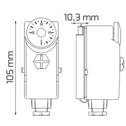 Termostat SALUS AT10 příložný
