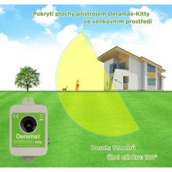 Deramax®-Kitty - Ultrazvukový odpuzovač-plašič koček a psů