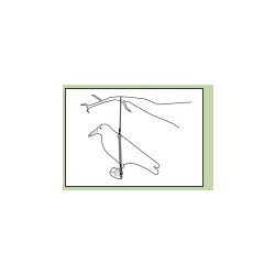 Havran plastová 3D maketa na plašení ptáků