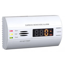 Hütermann Detektor oxidu uhelnatého s alarmem, paměťí a LCD, CO-90 EN50291, životnost 10 let