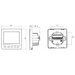 Hütermann WiFi termostat HT033W-WIFI 16A - TUYA