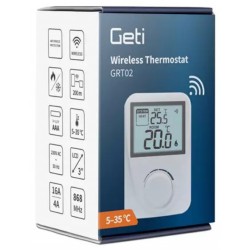 Termostat GETI GRT02 bezdrátový