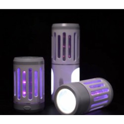 Přenosný hubič hmyzu - nabíjecí LED lampa KILLER LAMP 2v1