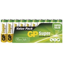 Baterie AA (R6) alkalická GP Super Alkaline 10ks