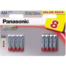 Baterie AAA (R03) alkalická PANASONIC Evolta 8BP