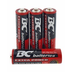BC batteries Extra Power AA zinkochloridová tužková baterie 1,5V R6 (cena za 1 kus)