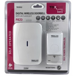 Bezdrátový zvonek do zásuvky Trixline BELL TR B302, 20 melodií, PIEZO