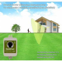 Deramax®-Aves - Ultrazvukový plašič (odpuzovač) ptáků - 5 let záruka