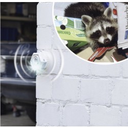 Gardigo Raccoon odpuzovač Druh funkce ultrazvuk, zábleskové světlo Rozsah působení 200 m² 1 ks
