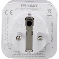 VOLTCRAFT SEM6000FR měřič spotřeby el. energie s Bluetooth, možnost exportu dat, s funkcí dataloggeru, s odhadem budoucí
