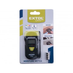 Měřič vlhkosti dřeva-vlhkoměr dřeva,omítky a podobných materiálů, EXTOL CRAFT 417440