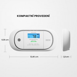 Detektor oxidu uhelnatého (CO) s LCD displejem, X-SENSE model XC01