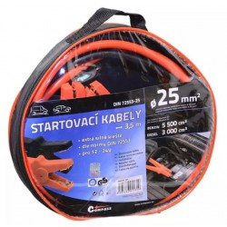 Kabely startovací 600A 3,5m COMPASS TÜV/GS DIN72553-25