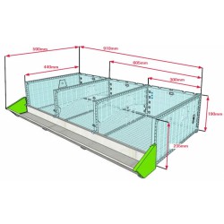 Klec pro křepelky CIMUKA BYK-03-1K