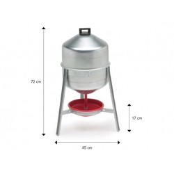 Barelová napáječka pro drůbež pozinkovaná CF 005.00 GIOVE - 30l