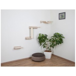 Škrabadlo pro kočky KERBL ZUGSPITZE - sada nástěnných pater, béžová, 5 ks