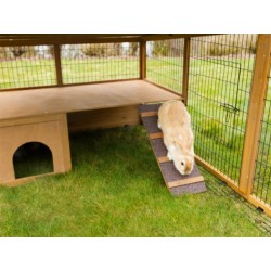 Výběh pro králíky odklopný s domečkem KERBL 220x115x75cm