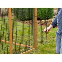 Výběh pro králíky odklopný s domečkem KERBL 220x115x75cm