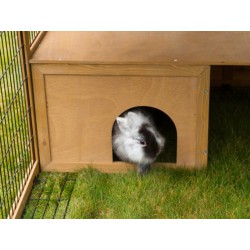 Výběh pro králíky odklopný s domečkem KERBL 220x115x75cm